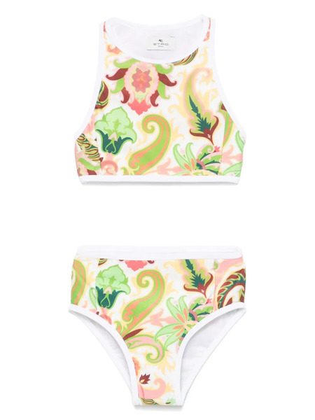  Etro Kids Paisley-print Bikini - White 
