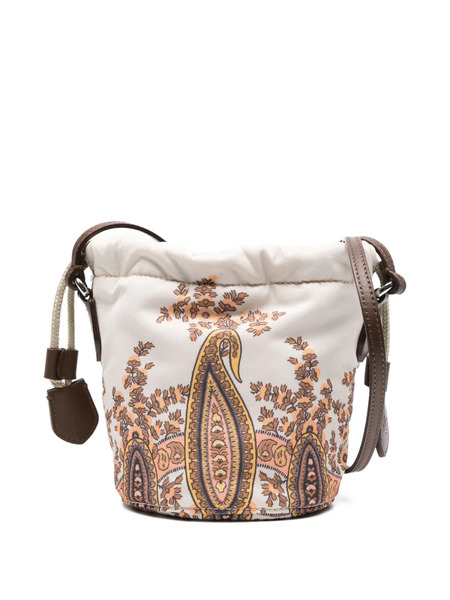  Etro Kids Paisley-print Drawstring Shoulder Bag - Neutrals 