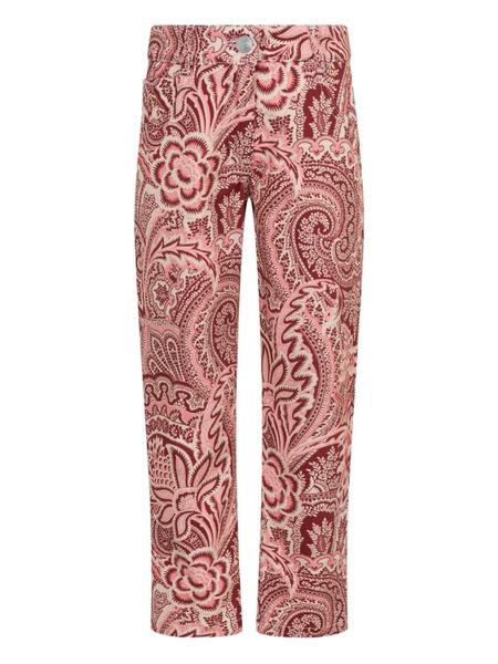  Etro Kids Paisley-print Jeans - Pink 