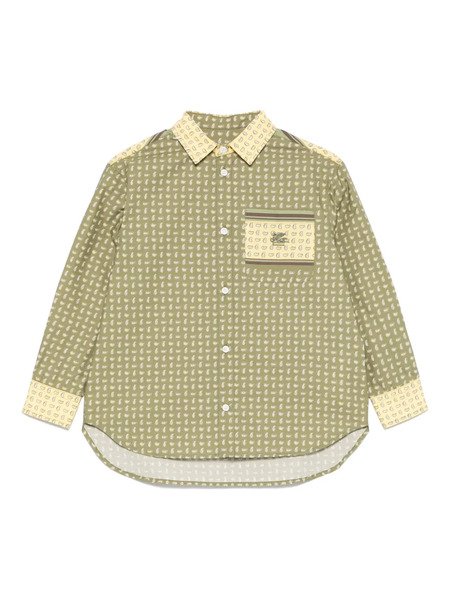  Etro Kids Paisley-print Shirt - Green 