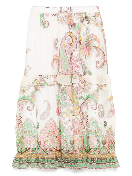  Etro Kids Paisley-print Skirt - Neutrals 