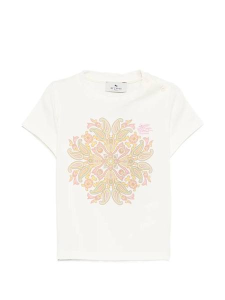  Etro Kids Paisley Print T-shirt - Neutrals 