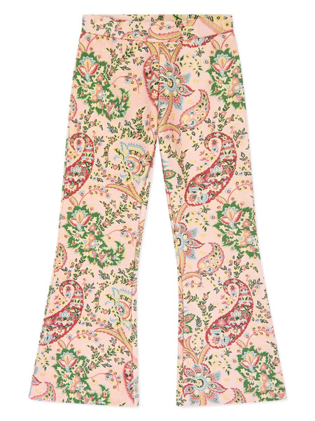  Etro Kids Paisley Print Trousers - Pink 