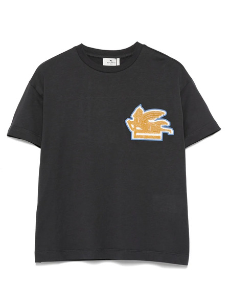  Etro Kids Pegasus-motif T-shirt - Blue 