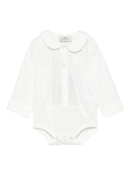  Etro Kids Peter-pan Collar Bodysuit - White 