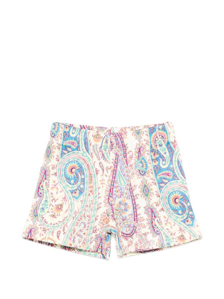  Etro Kids Pocket Shorts - White 