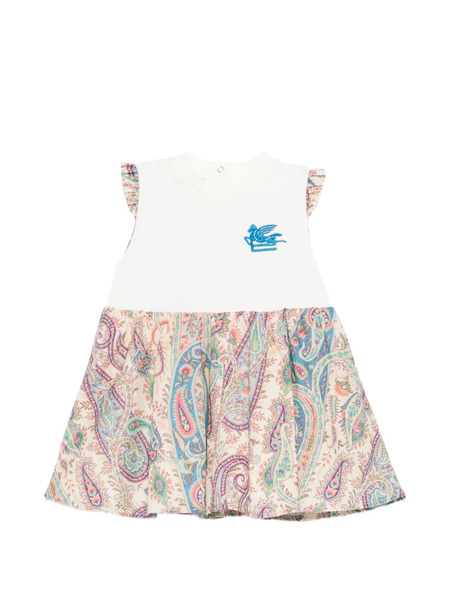  Etro Kids Ruffled Paisley-print Dress - Neutrals 