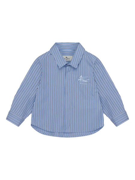 Etro Kids Striped Shirt - Blue 