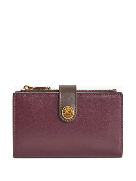  Etro Leather Strap Wallet - Red 