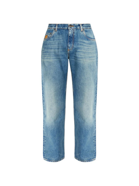  Etro Logo-appliqué Jeans - Blue 