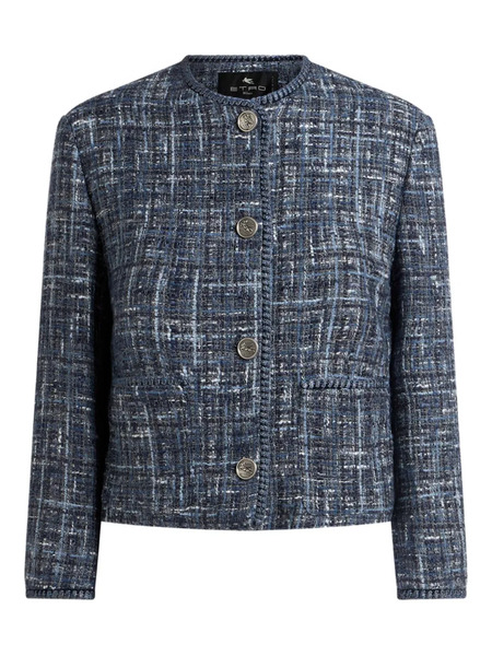  Etro Logo-button Jacket - Blue 