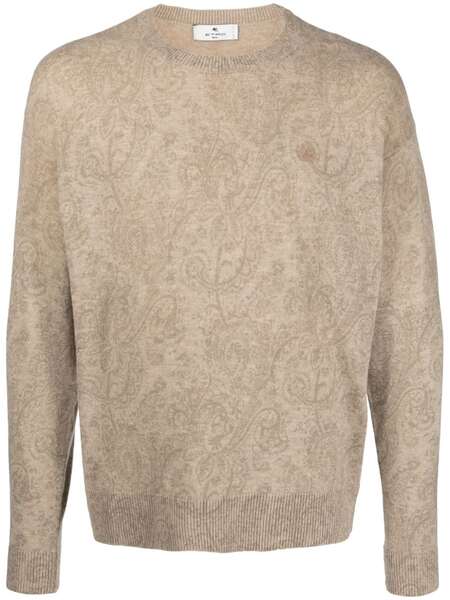 Etro Logo-embroidered Wool Jumper - Neutrals 