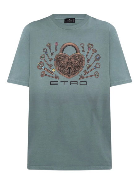 Etro Logo-print T-shirt - Blue 