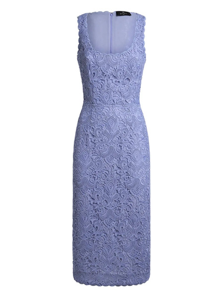  Etro Macramé Mini Dress - Purple 