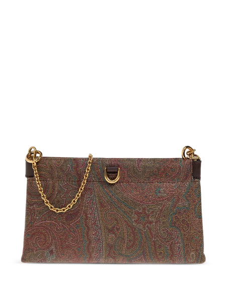  Etro Mini Talk Paisley Clutch Bag - Brown 