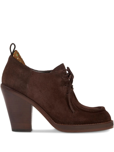  Etro 75mm Suede Pumps - Brown 