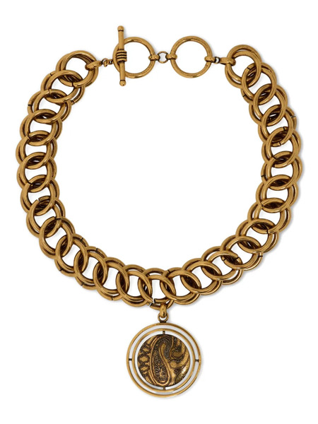  Etro Paisley-button Chain Necklace - Gold 