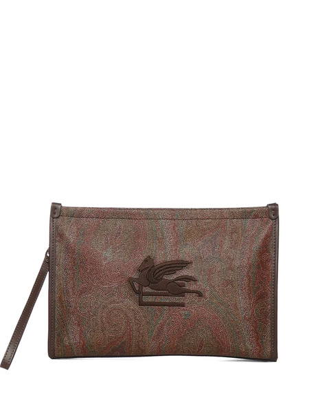  Etro Paisley Clutch Bag - Brown 