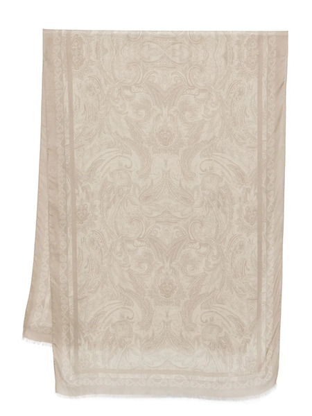  Etro Paisley-jacquard Scarf - Neutrals 