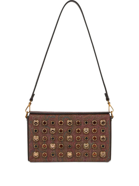  Etro Paisley Jewl-studs Mini Bag - Brown 