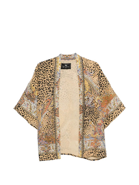  Etro Paisley Leopard Jacket - Neutrals 