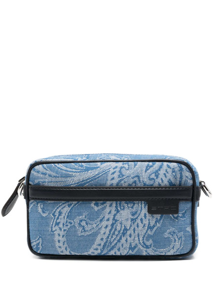  Etro Paisley Messenger Bag - Blue 