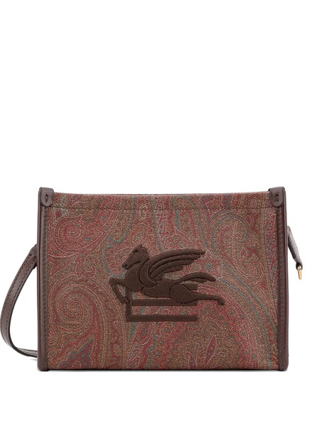 Etro Paisley-pattern Logo-embroidered Clutch Bag 