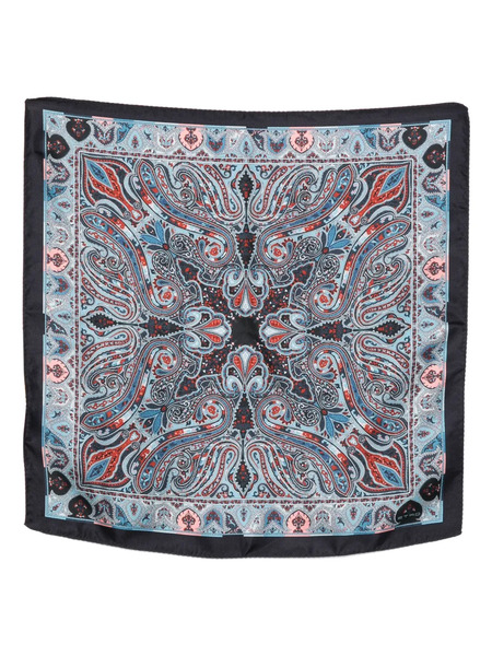  Etro Paisley-pattern Silk Scarf - Blue 