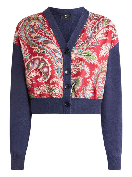  Etro Paisley-print Cardigan - Blue 