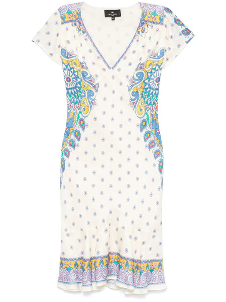  Etro Paisley-print Dress - Neutrals 
