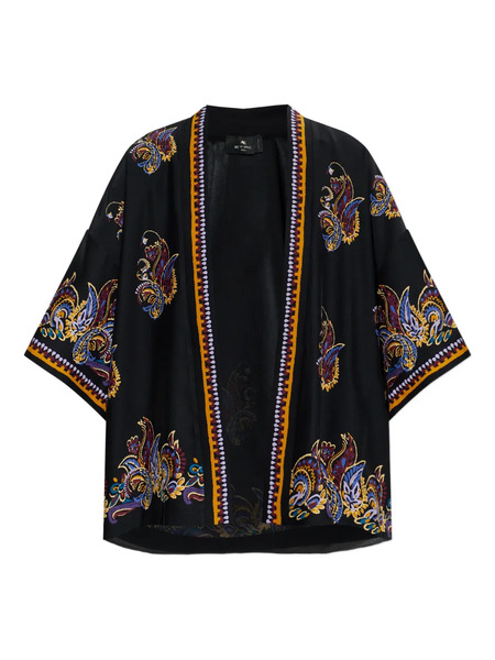  Etro Paisley-print Jacket - Black 