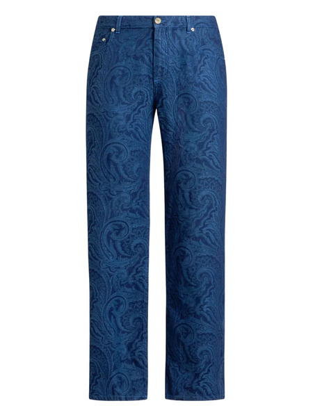  Etro Paisley-print Jeans - Blue 