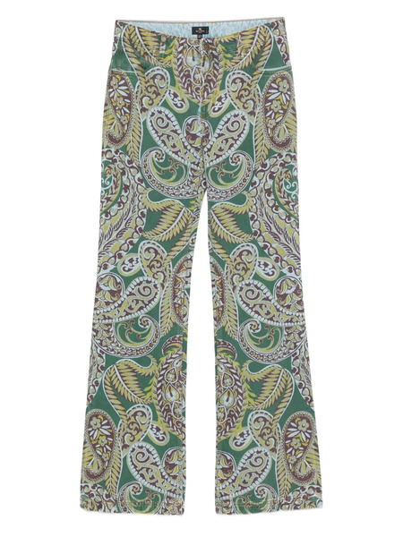  Etro Paisley-print Jeans - Green 