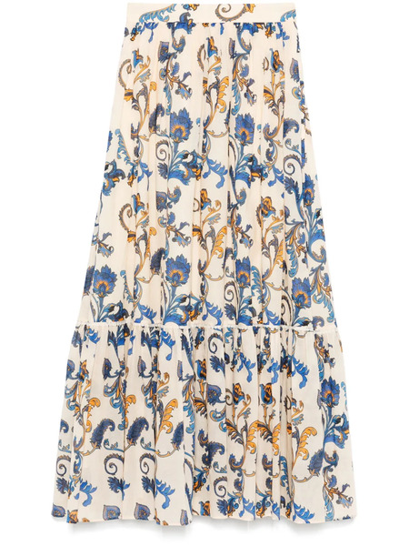  Etro Paisley-print Maxi Skirt - Neutrals 