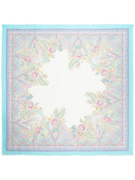  Etro Paisley-print Rectangle-shape Scarf - Blue 