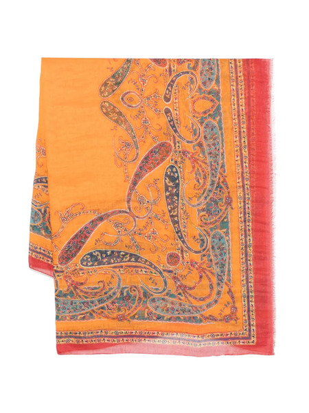  Etro Paisley-print Scarf - Orange 