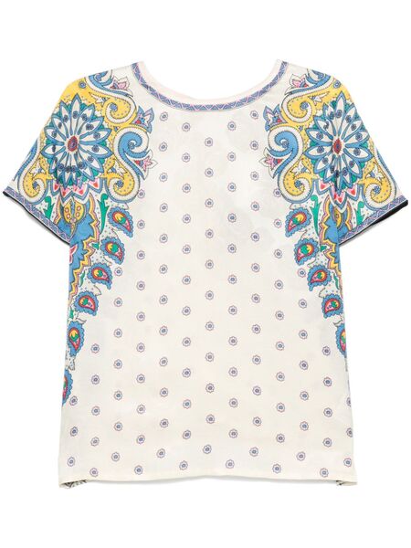  Etro Paisley-print T-shirt - Neutrals 
