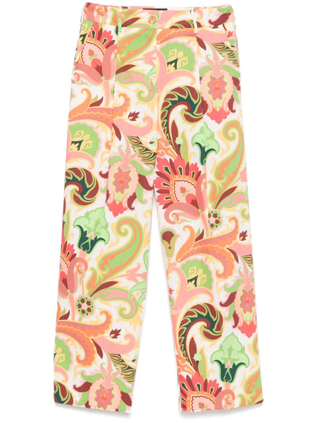  Etro Paisley-print Trousers - White 