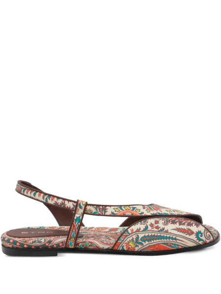  Etro Paisley Printed Sandals - Neutrals 
