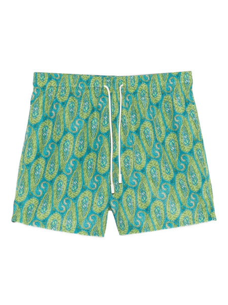  Etro Paisley Swim Shorts - Green 