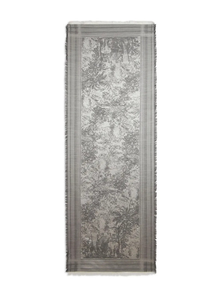  Etro Patterned-jacquard Scarf - Grey 
