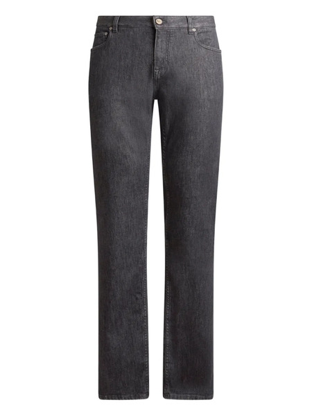  Etro Pegaso-appliqué Jeans - Grey 