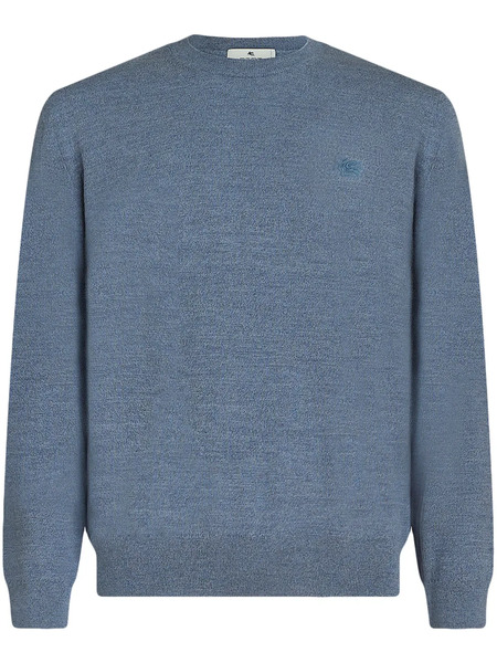  Etro Pegaso-embroidered Sweater - Blue 