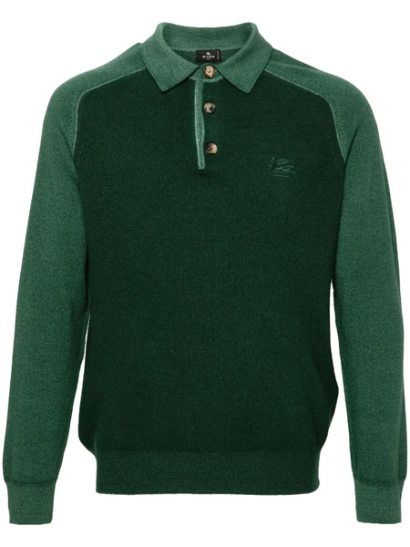  Etro Pegaso-embroidered Wool Sweater - Green 