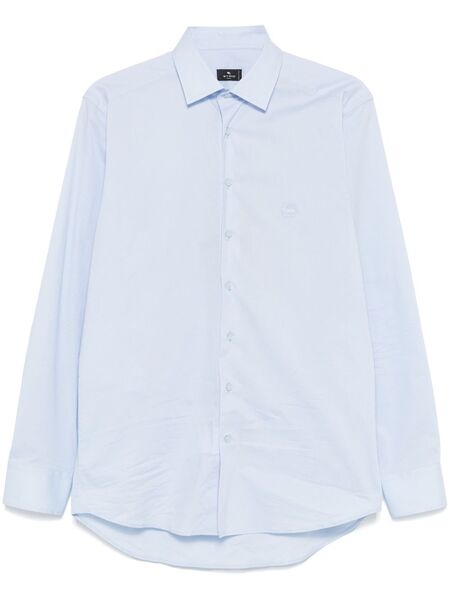  Etro Pegaso-motif Shirt - Blue 