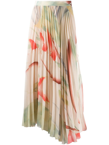  Etro Pleated Maxi Skirt - Neutrals 
