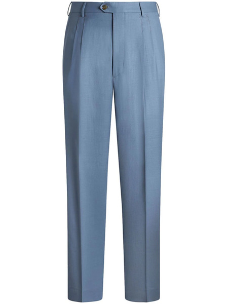  Etro Pleated Trousers - Blue 
