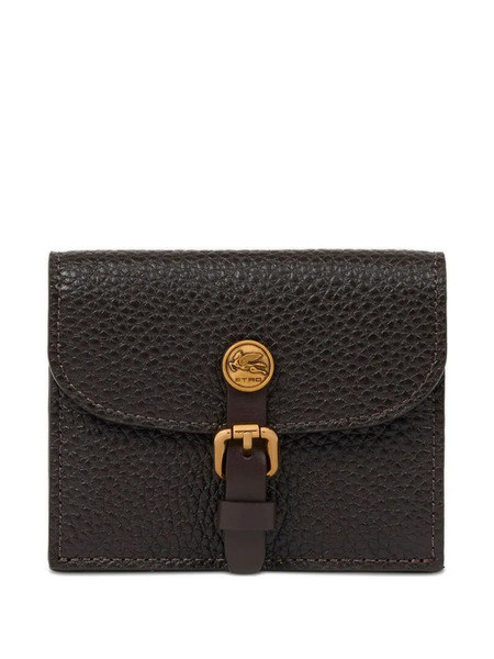  Etro Pony Leather Card Holder - Brown 