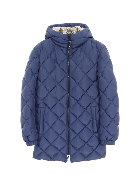  Etro Pre-owned Quilted Hooded Coat - Blue 