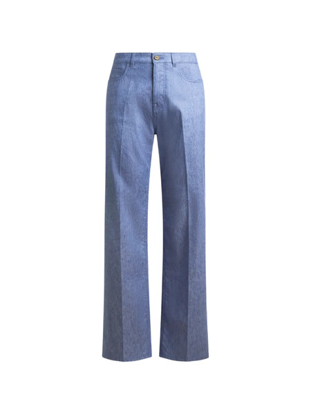  Etro Pressed-crease Straight-leg Jeans - Blue 